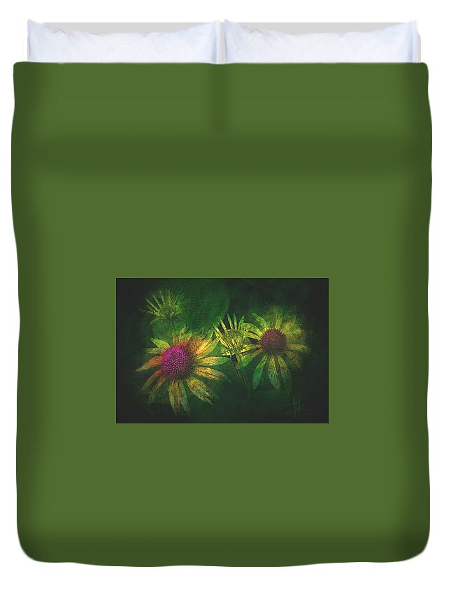 Flowers Duvet Cover featuring the photograph Garden Flowers 2 June 14 2015 by Jim Vance