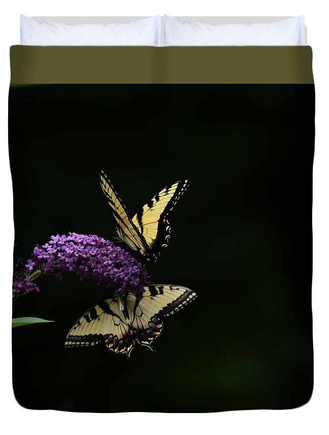Butterfly Duvet Cover featuring the photograph Garden of Eden by Carolyn Mickulas