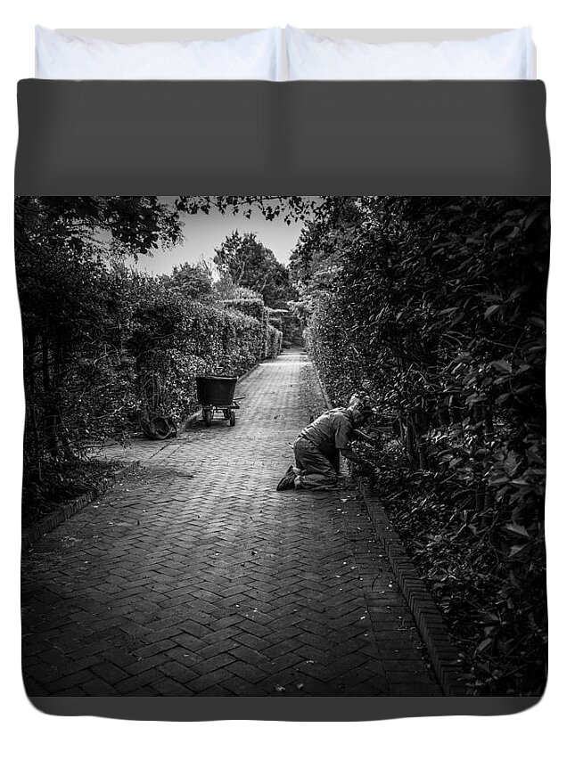  Duvet Cover featuring the photograph Gardener Of The Soul by Rodney Lee Williams