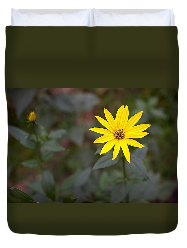 Flower Duvet Cover featuring the photograph Gardening melody by Antonio Ballesteros