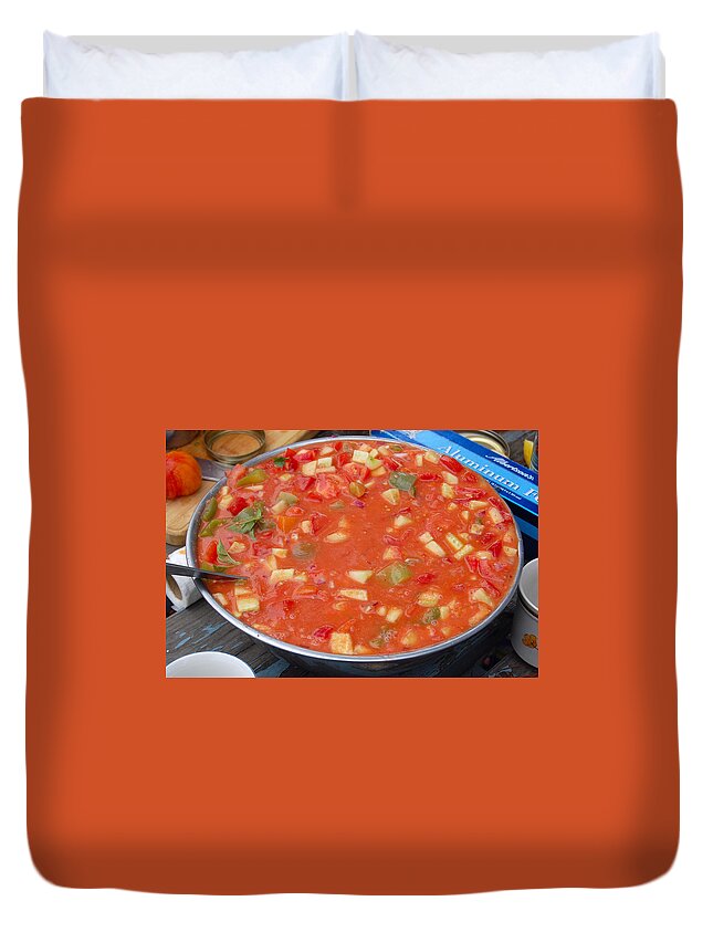 Gazpacho Duvet Cover featuring the photograph Gazpacho Dreams by Carolyn Donnell