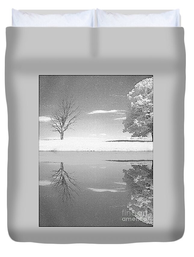 Infrared Duvet Cover featuring the photograph Generation Gap by Jim Cook