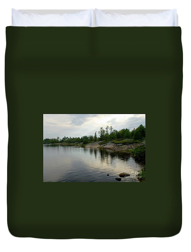 Lake Huron Duvet Cover featuring the photograph Georigian Bay Evening by Rich S