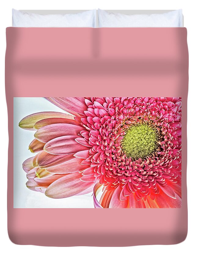 Flower Duvet Cover featuring the photograph Gerbera Daisy by Winnie Chrzanowski