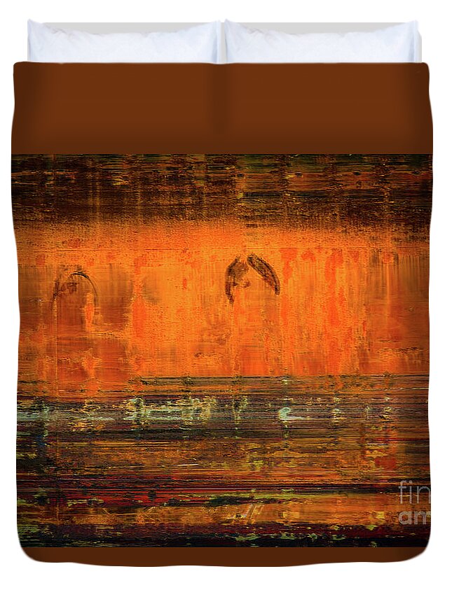 Freighter Duvet Cover featuring the photograph Ghost Freighter by Doug Sturgess