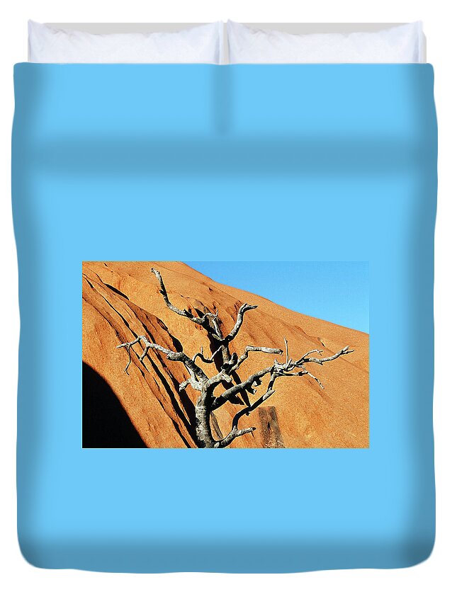 Tree Duvet Cover featuring the photograph Ghost Tree by Ted Keller