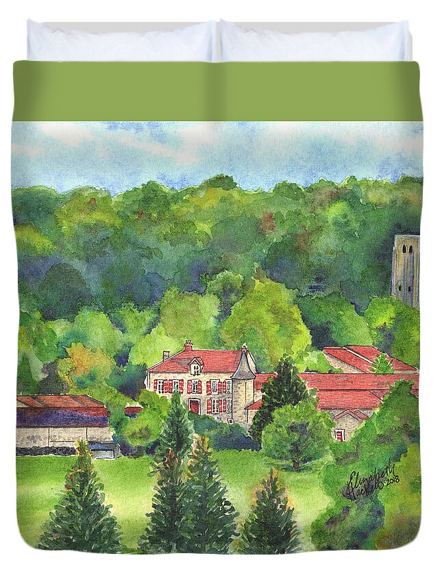  Duvet Cover featuring the painting Giet by Betsy Hackett