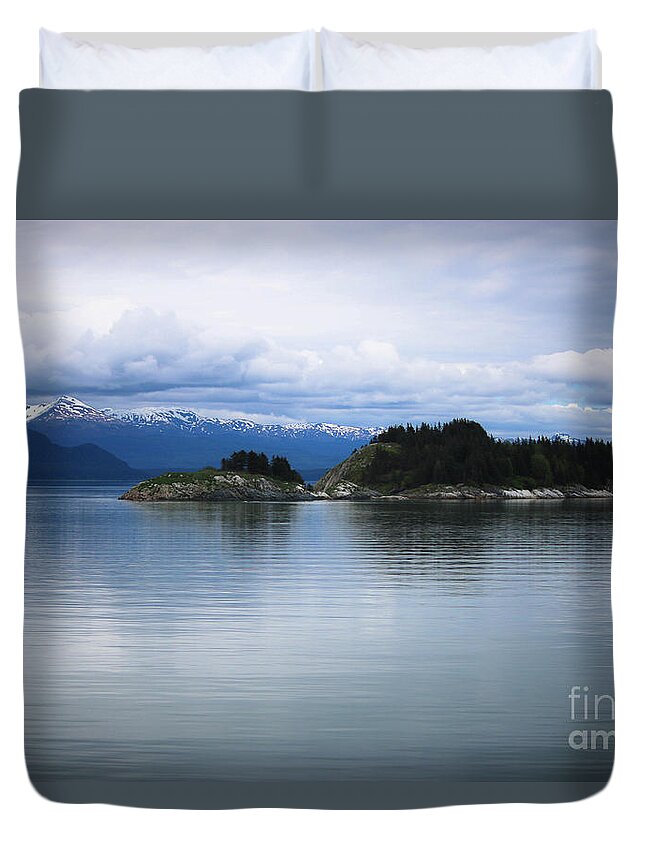 Glacier Bay National Park Duvet Cover featuring the photograph Glacier Bay Alaska by Veronica Batterson