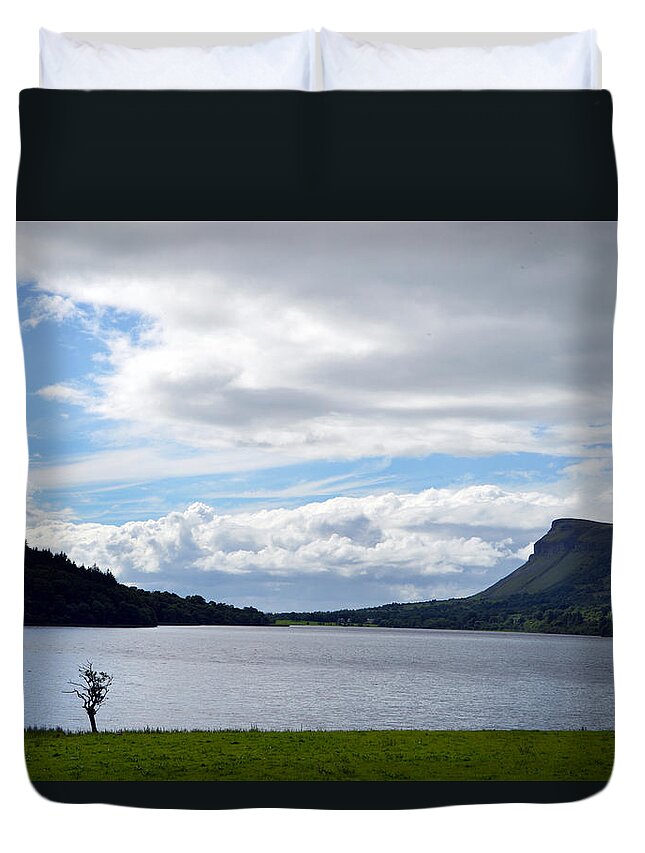 Glencar Loch Duvet Cover featuring the photograph Glencar Loch Ireland. by Terence Davis
