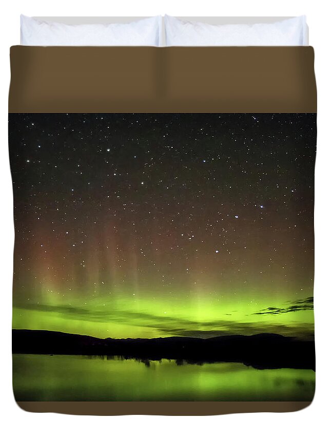 Scotland Duvet Cover featuring the photograph Glencoe Aurora by Neil Crawford