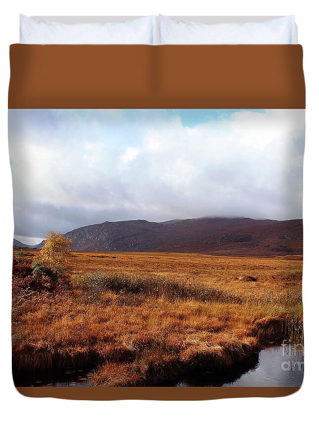 Eddie Barron Duvet Cover featuring the photograph Wide Open Space Donegal Ireland by Eddie Barron