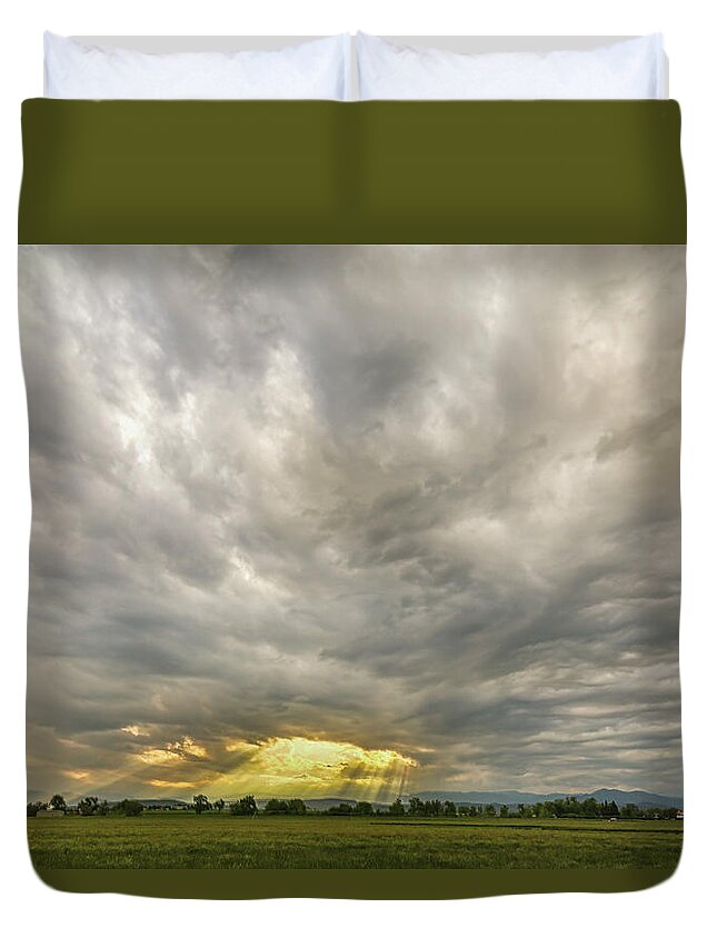 Scenic Duvet Cover featuring the photograph Glimmer Of Hope by James BO Insogna