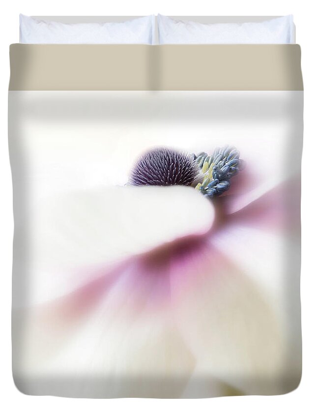Flower Duvet Cover featuring the photograph Glimpse of perfection. by Usha Peddamatham