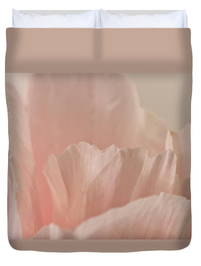 Godetia Flower Duvet Cover featuring the photograph Godetia Petals by Sandra Foster