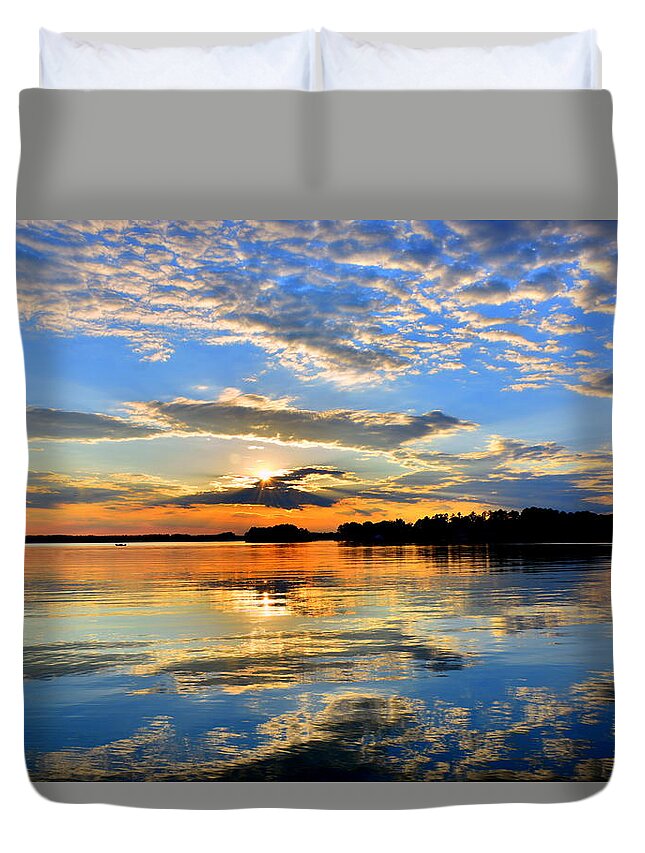 God's Glory Duvet Cover featuring the photograph God's Glory by Lisa Wooten