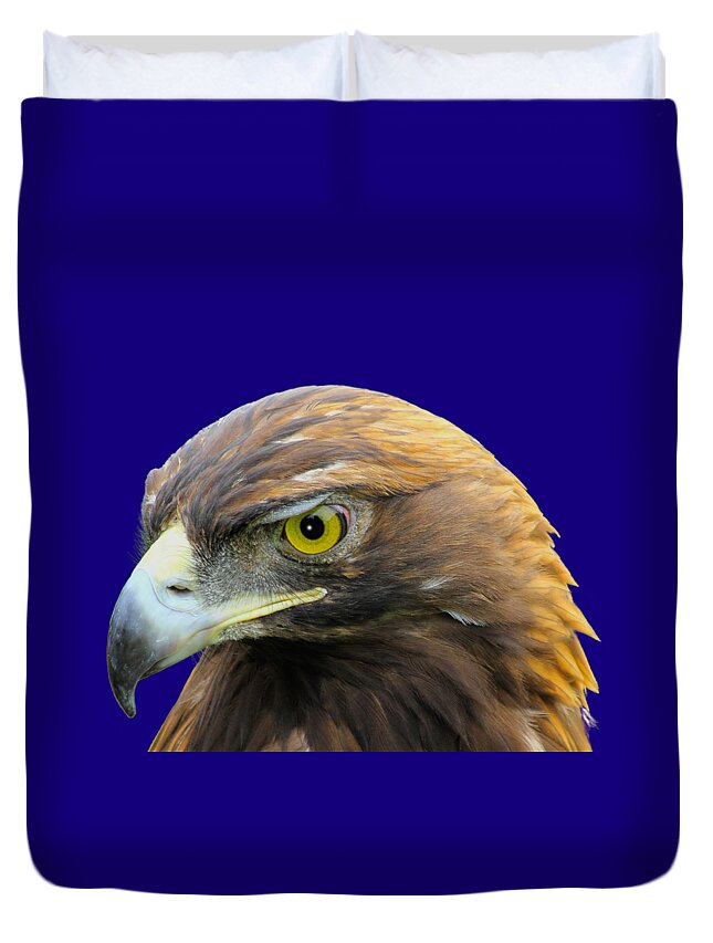 Golden Eagle Duvet Cover featuring the photograph Golden Eagle by Shane Bechler