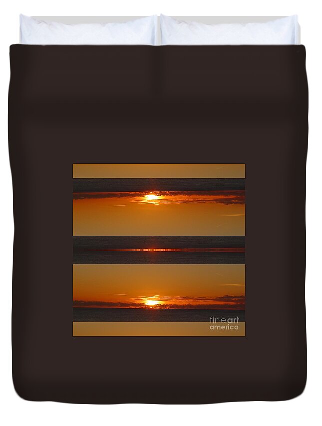Golden Duvet Cover featuring the photograph Golden Hour by Nora Boghossian