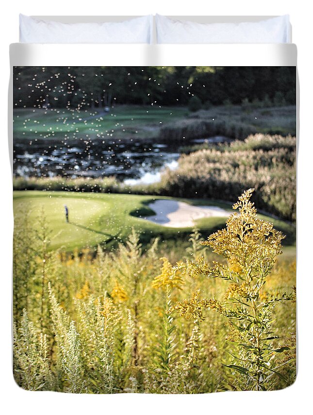 Golf Duvet Cover featuring the photograph Golf - Green Peace by Jason Nicholas