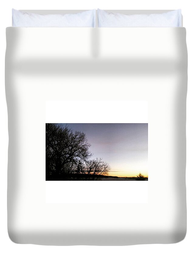 Nature Duvet Cover featuring the photograph Winter Morning by Mnwx Watcher