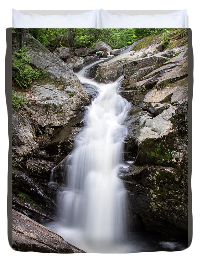 Rangeley Duvet Cover featuring the photograph Gorge Waterfall by Darryl Hendricks