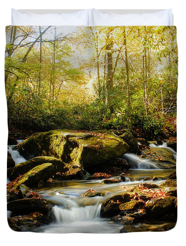 Goshen Creek Duvet Cover featuring the photograph Goshen Creek by Darren Fisher