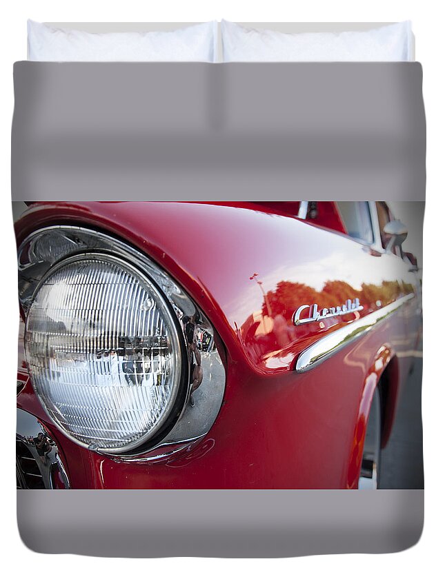 Chevy Duvet Cover featuring the photograph Got My Eye on You by Jeff Mize