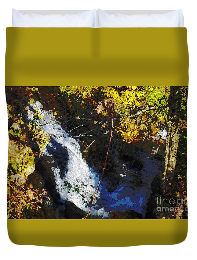 Governor Dodge Duvet Cover featuring the digital art Governor Dodge State Park by David Blank