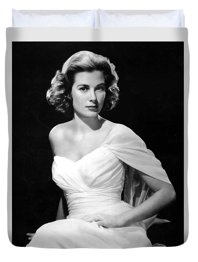 Grace Kelly Duvet Cover featuring the photograph Grace Kelly by Mariel Mcmeeking