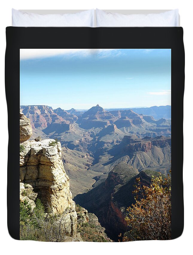 Nature Duvet Cover featuring the photograph Grand Canyon East by Laurel Powell