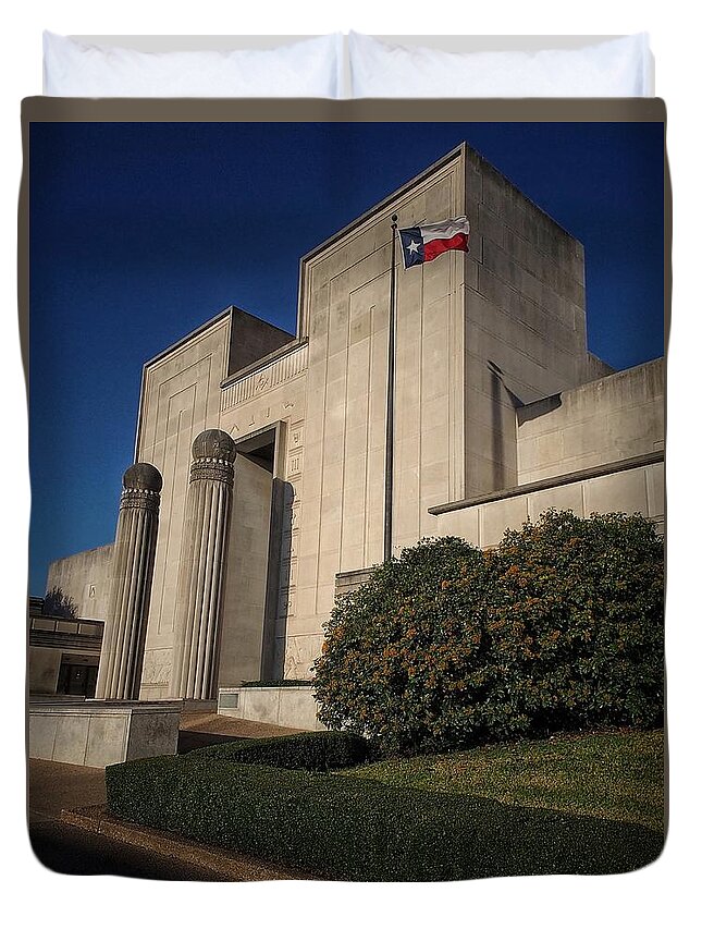 Grand Duvet Cover featuring the photograph Grand Lodge of Texas by Buck Buchanan