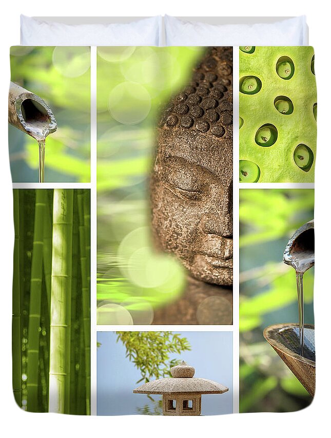 Zen japanese bamboo fountain Jigsaw Puzzle by Delphimages Photo Creations -  Fine Art America