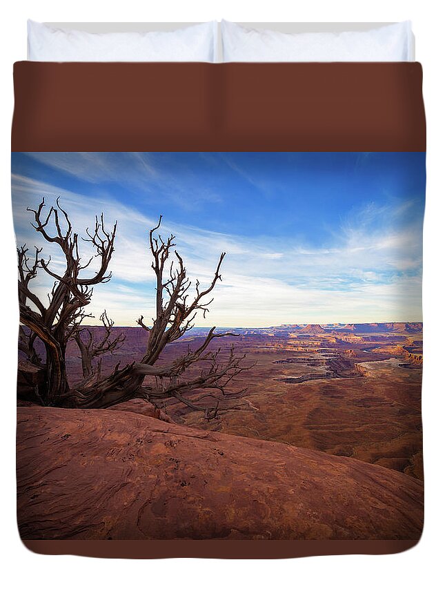 Green River Overlook Duvet Cover featuring the photograph Green River Overlook by Edgars Erglis