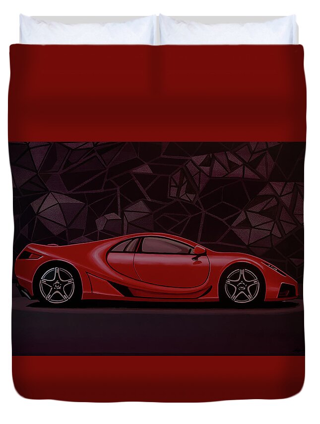 Gta Spano Duvet Cover featuring the painting GTA Spano 2010 Painting by Paul Meijering