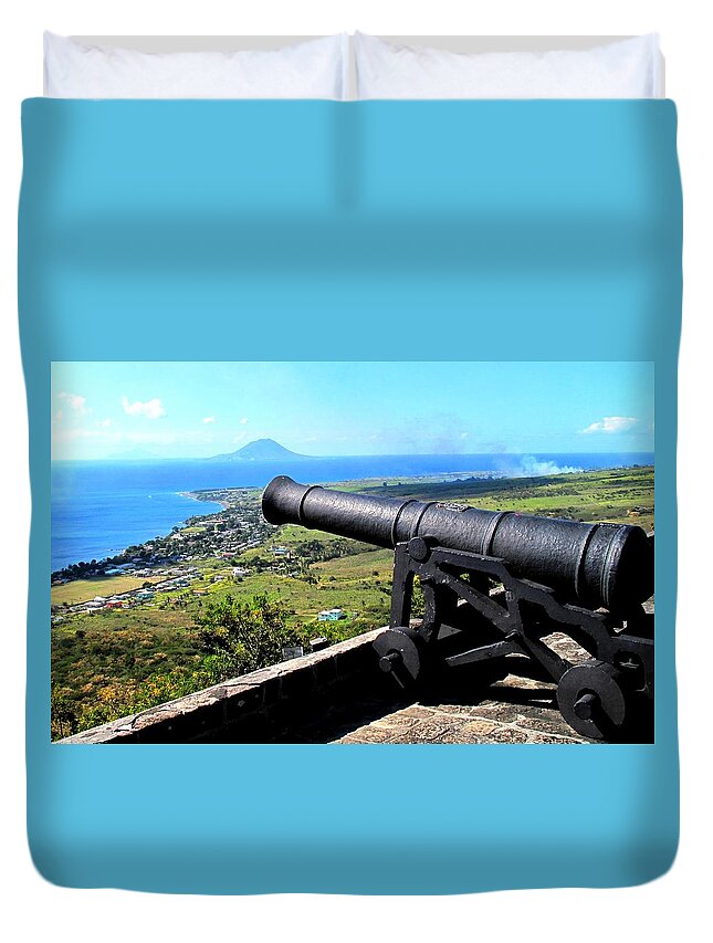 Brimstone Duvet Cover featuring the photograph Guarding The Channel by Ian MacDonald