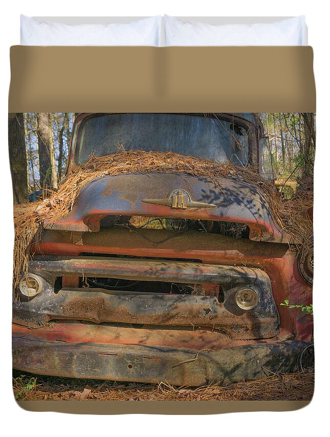 Transportation Duvet Cover featuring the photograph H I Truck by Dennis Dugan