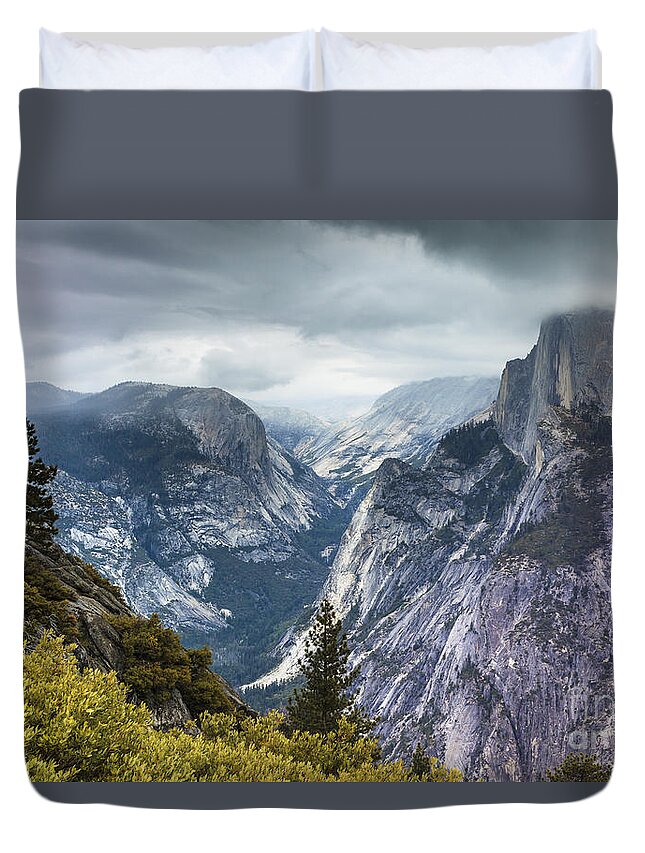 Half Dome Duvet Cover featuring the photograph Half Dome Yosemite 4 by Ben Graham