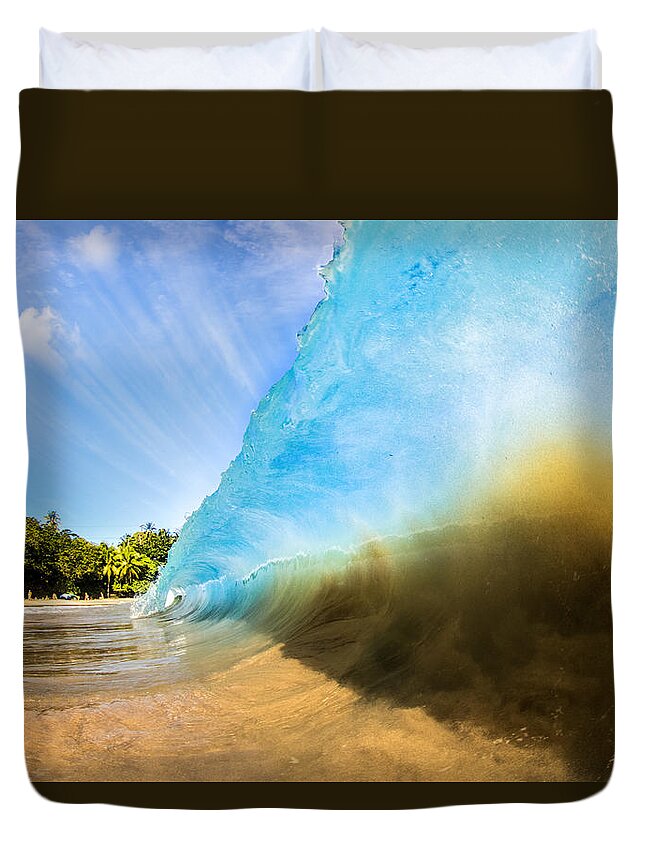  Duvet Cover featuring the photograph Hamoa Haps by Micah Roemmling