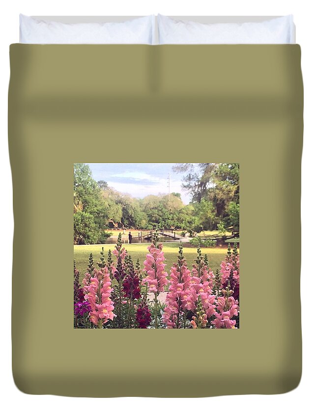 Cassandramichellephotography Duvet Cover featuring the photograph Hampton Park On A Glorious Spring by Cassandra M Photographer