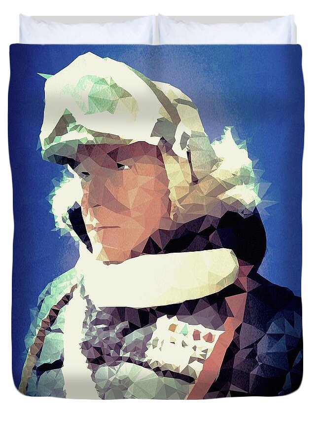 Han Solo Duvet Cover featuring the digital art Han by HELGE Art Gallery