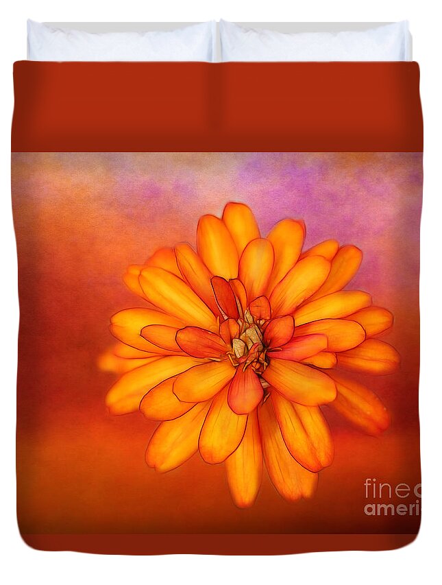 Flower Duvet Cover featuring the photograph Happiness by Judi Bagwell