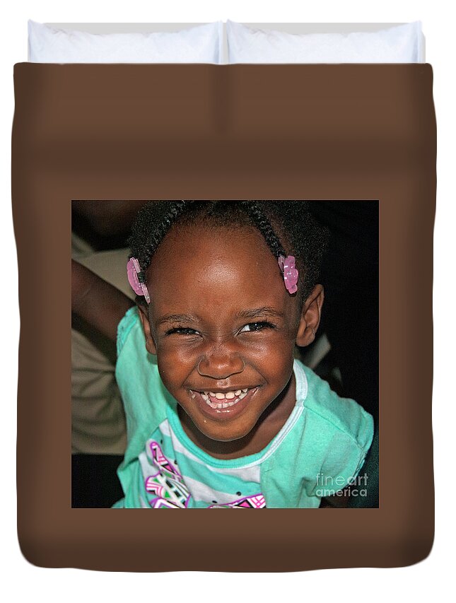  Duvet Cover featuring the photograph Happy Child by George D Gordon III