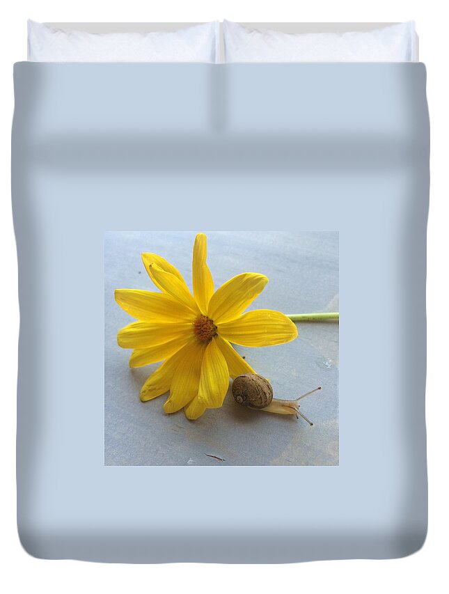  Duvet Cover featuring the photograph Happy First Day Of Spring🌼🐌 by Kelsey Gold 