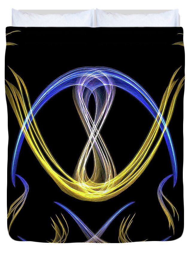 Digital Art Duvet Cover featuring the digital art Harmony by DB Hayes