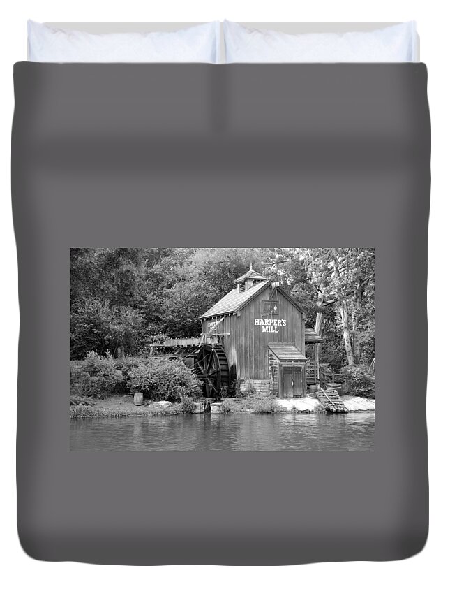 Magic Kingdom Duvet Cover featuring the photograph Harpers Mill by Rob Hans