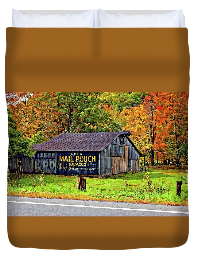 West Virginia Duvet Cover featuring the photograph Have a Chaw painted by Steve Harrington
