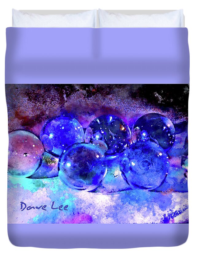 Marbles Duvet Cover featuring the mixed media Have You Lost Your Marbles? by Dave Lee