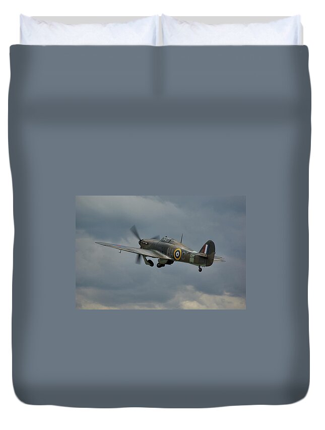 Hawker Duvet Cover featuring the photograph Hawker Hurricane Mk XII by Tim Beach