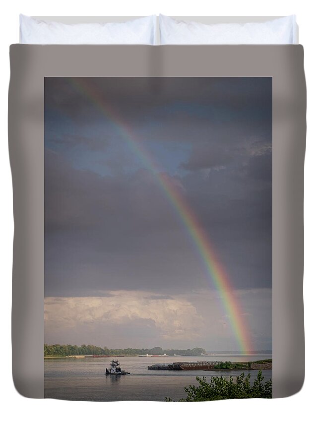 Landscape Duvet Cover featuring the photograph Headed out by Jim Pearson