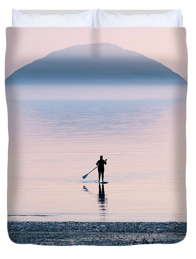 Island Duvet Cover featuring the photograph Heading to blue Island by Jaroslaw Blaminsky