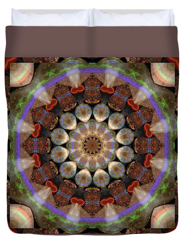 Prosperity Art Duvet Cover featuring the photograph Healing Mandala 30 by Bell And Todd